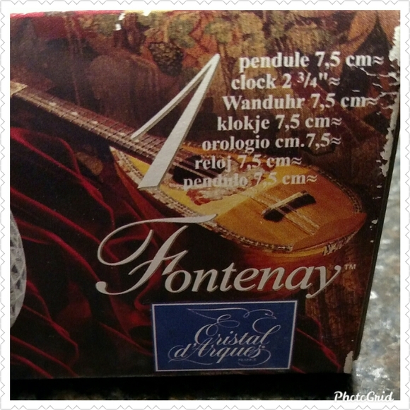 Cristal D'arques Fonteney Clock - Picture 4 of 4